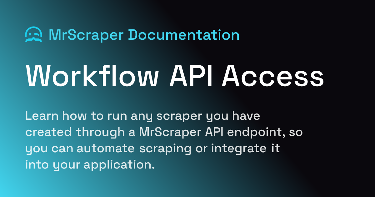 Scraper API | MrScraper Documentation