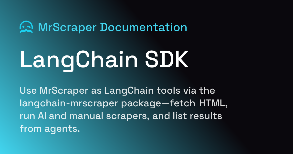 LangChain SDK | MrScraper Documentation