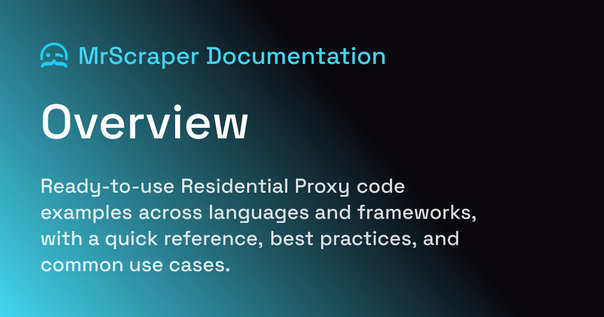Overview | MrScraper Documentation