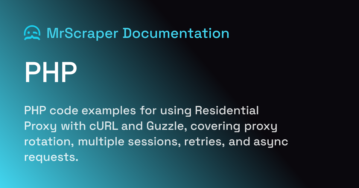 PHP | MrScraper Documentation